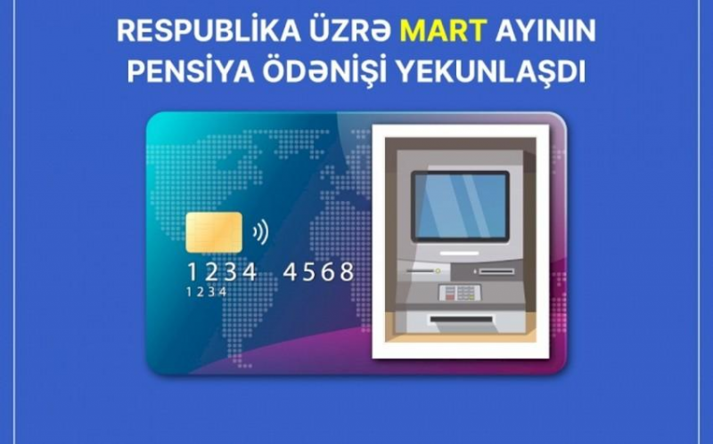 Mart ayının pensiya ödənişi yekunlaşıb