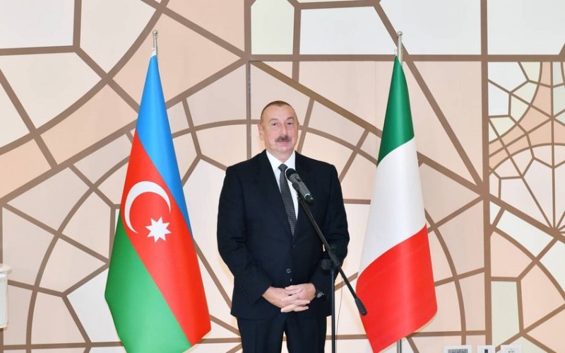 Prezident İlham Əliyev: “Bu gün İtaliya-Azərbaycan əlaqələrinin yeni səhifəsi açılır”