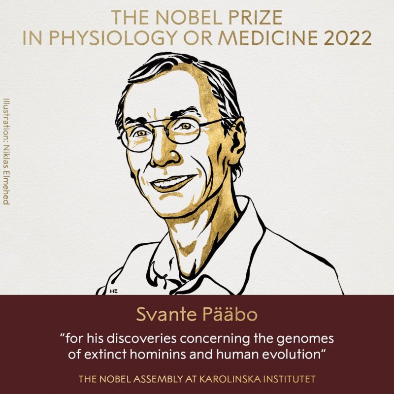 İsveç bioloqu Svante Paaboya Nobel mükafatı verilib