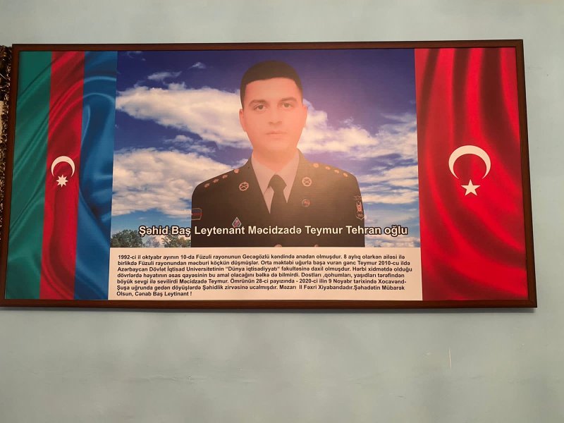 Şuşa fatehi, son döyüşün son şəhidi - Leytenant Məcidzadə Teymur