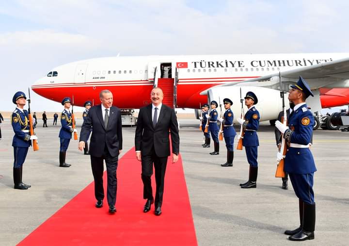 Azərbaycan və Türkiyə prezidentləri Zəngilan aeroportunun açılışında - İŞTİRAK EDİB