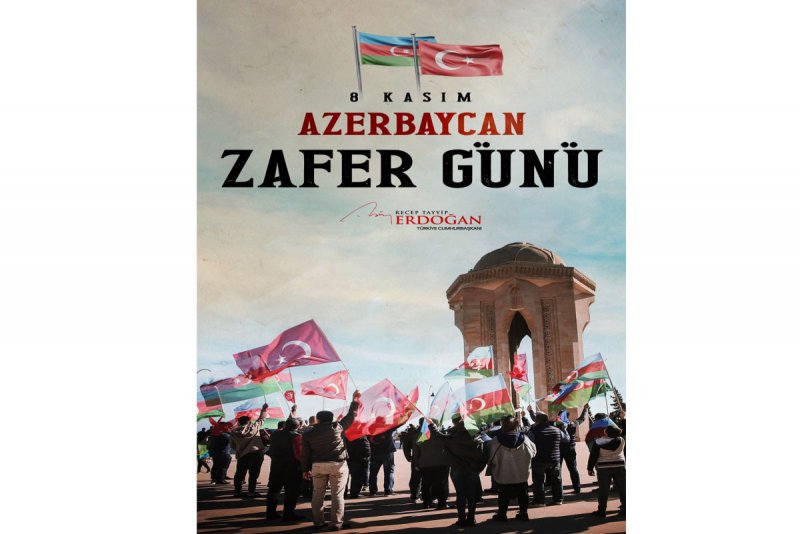 Türkiyə prezidenti Ərdoğan Azərbaycan xalqını Zəfər Günü münasibətilə təbrik edib: Qarabağ Azərbaycandır!