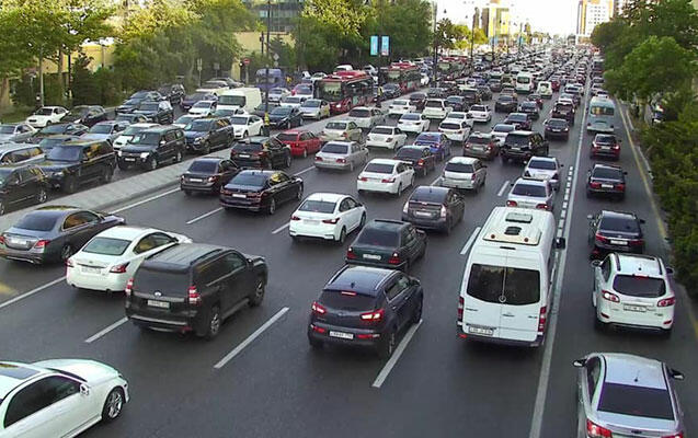 Bakıda sıxlıq müşahidə edilən yollar - Siyahı