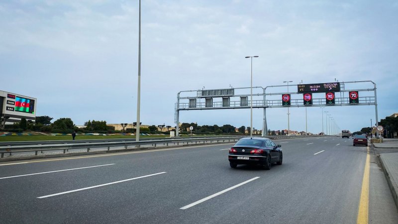 Bakıda daha bir yolda sürət həddi endirildi