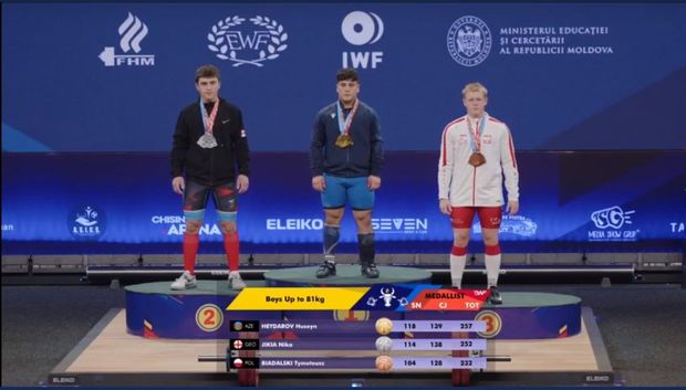 Azərbaycan ağırlıqqaldıranı Avropa birinciliyində üç qızıl medal qazandı