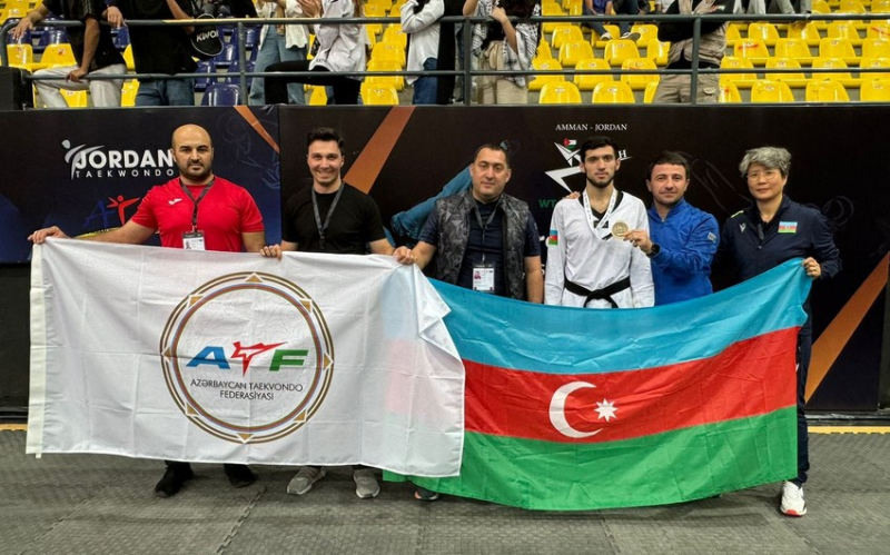 Azərbaycan taekvondoçusu "Prezident Kuboku" turnirində qızıl medal qazanıb