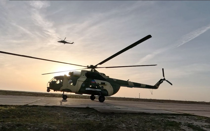Azərbaycan Ordusunun hərbi pilotları təlim keçiblər, hava kəşfiyyatı aparıblar