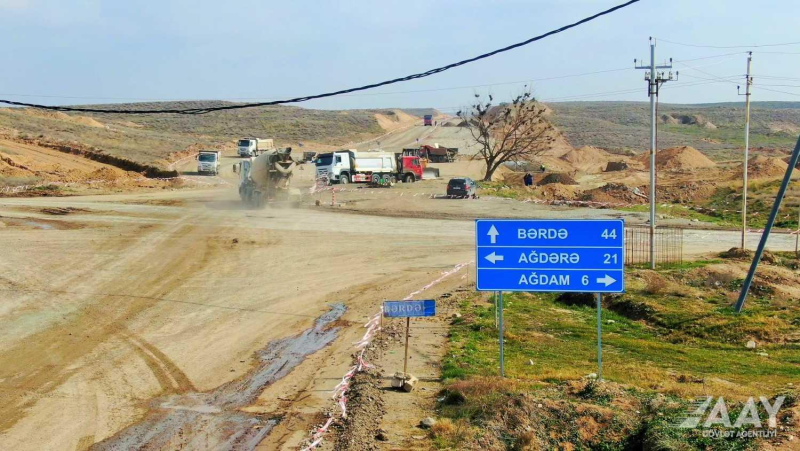 Əsgəran avtomobil yolunun inşasına start verilib - Foto
