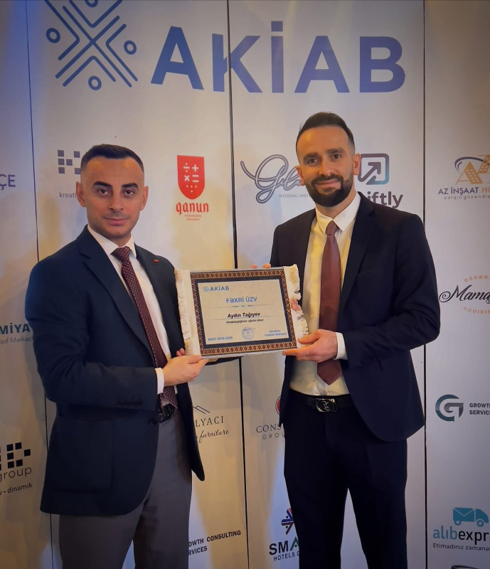 Aydın Tağıyev AKİAB – Azərbaycan Korporativ İdarəetmə Assosiasiyası tərəfindən “Fəxri üzv” seçildi
