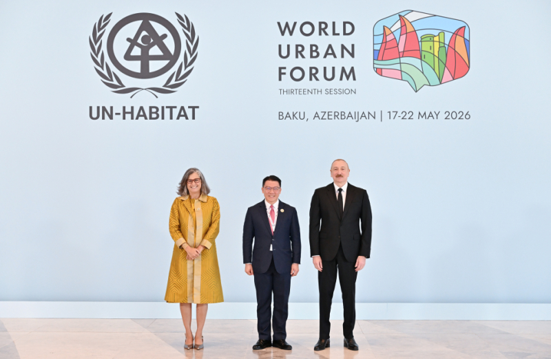 Bakıda Ümumdünya Şəhərsalma Forumunun 13-cü Sessiyasının açılış mərasimi keçirilib Prezident İlham Əliyev tədbirdə çıxış edib